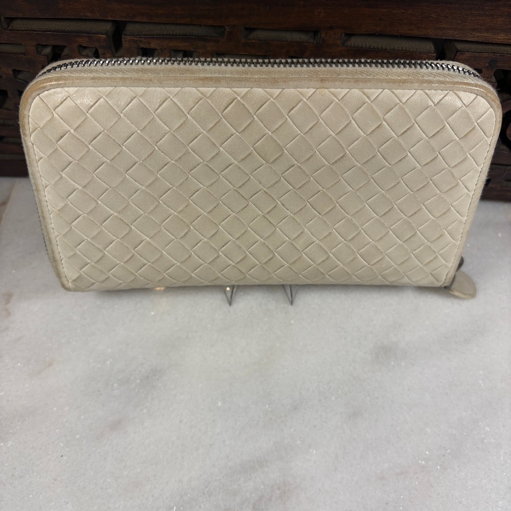 Bottega Veneta Nappa Intrecciato Zip Around Wallet